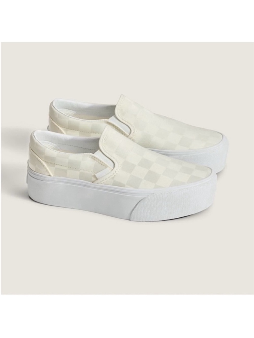 Vans Classic Slip-On
Checkerboard
Platform Shoe Women 9.5US